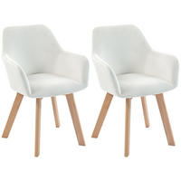 STÜHLE Creme 2 Stück - Creme, Textil (54/80/57cm) - GiPP