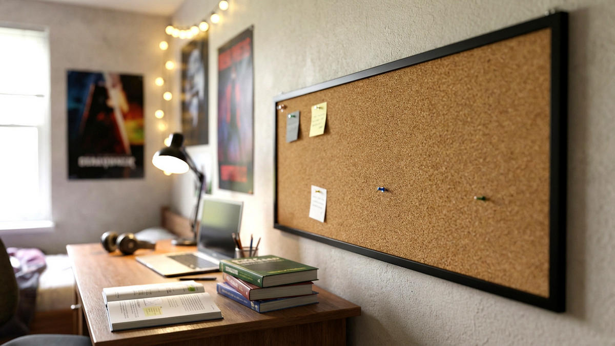 PINNWAND, Korktafel 100x40 cm, Holzrahmen - Schwarz lackiert - Schwarz, Holz (100/40/1.5cm) - ALLboards