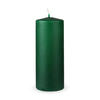 STUMPENKERZEN "Dunkelgrün", Größe Ø7cm x Höhe: 16 cm - Dunkelgrün, Naturmaterialien (7/16cm) - HS Candle
