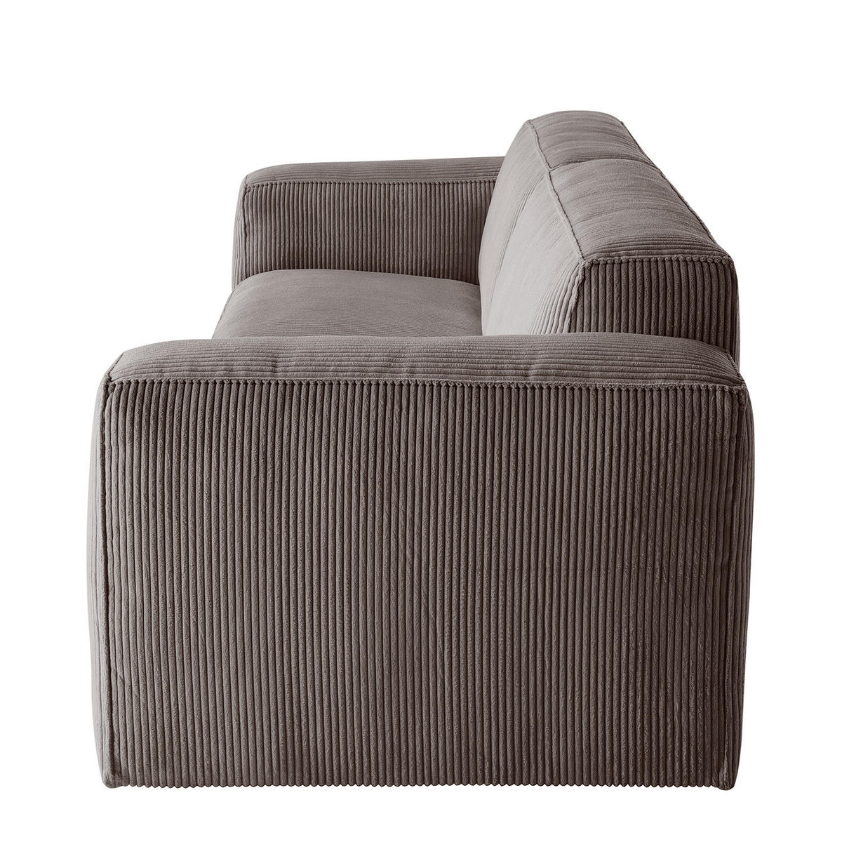 3-SITZER SOFA - Dunkelbraun, Textil (240/75/96cm) - home24