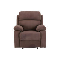 RELAXSESSEL - 1 Person - Stoff - Braun - Braun, Textil (91/100/96cm) - Vente-Unique
