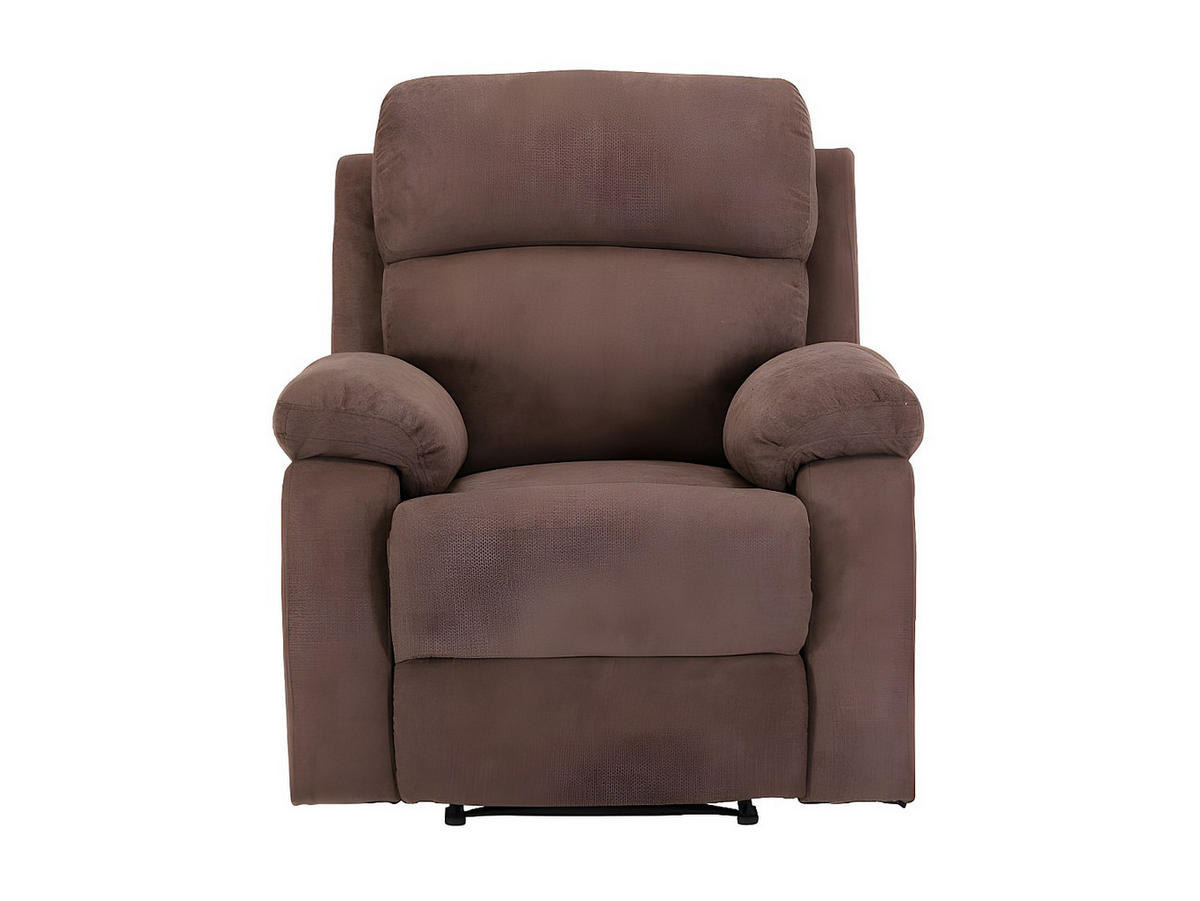 RELAXSESSEL Fernsehsessel - Stoff - Braun - TOLZANO - Braun, Textil (91/100/96cm) - Vente-Unique