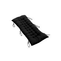 LIEGESTUHLKISSEN aus Baumwollmischung in Schwarz Dickes, weiches und bequemes für den Außenbereich - Schwarz, Textil (40/110cm) - Livingandhome