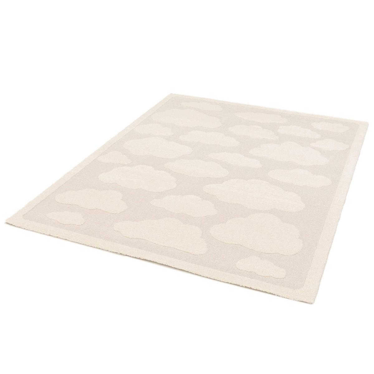 TEPPICH Design Relief-Effekt beige - Beige, Textil (120/170cm) - AFK Living