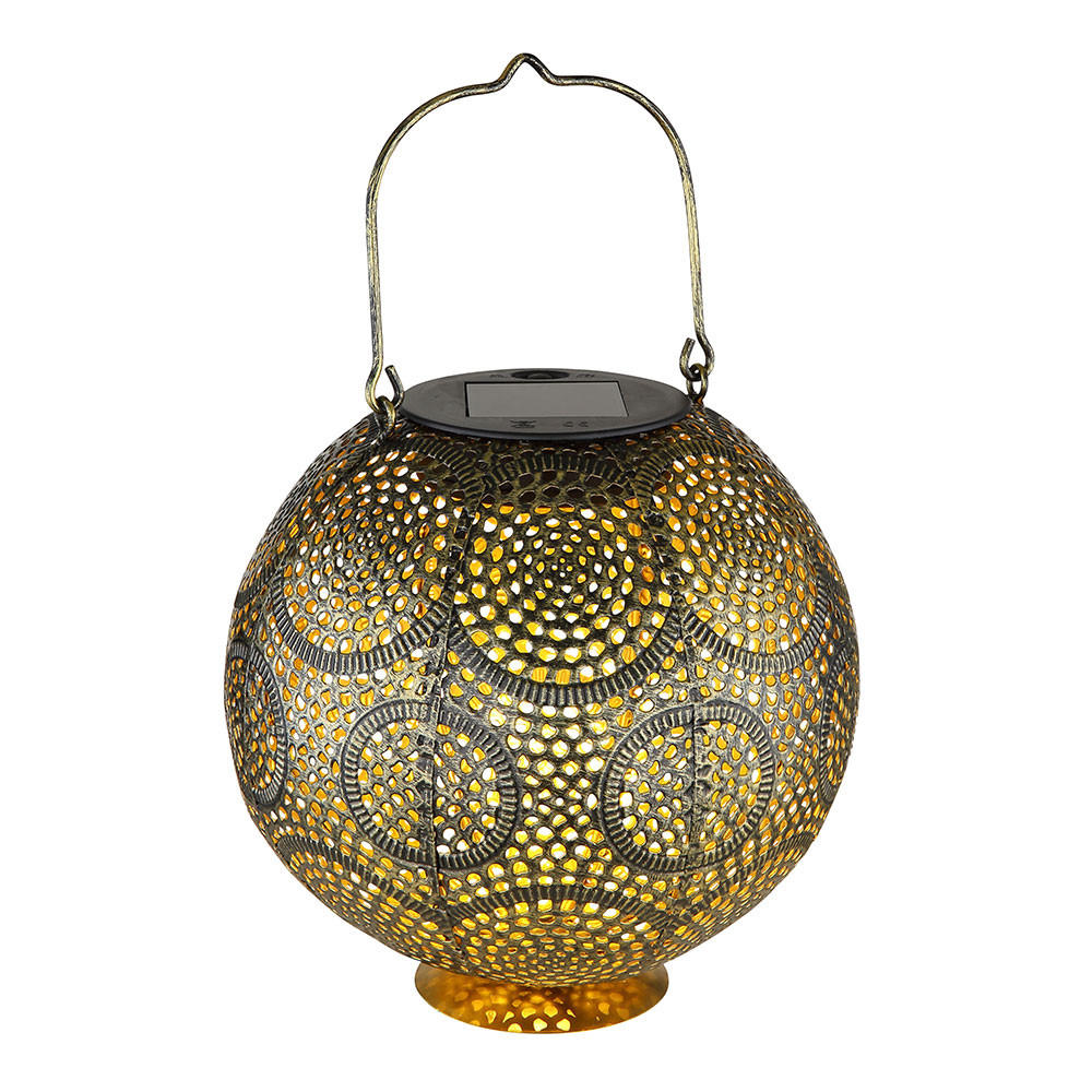 LED AUSSENLEUCHTE Metall Gold - Goldfarben, Metall (18.5/18.5/28cm) - Globo Lighting