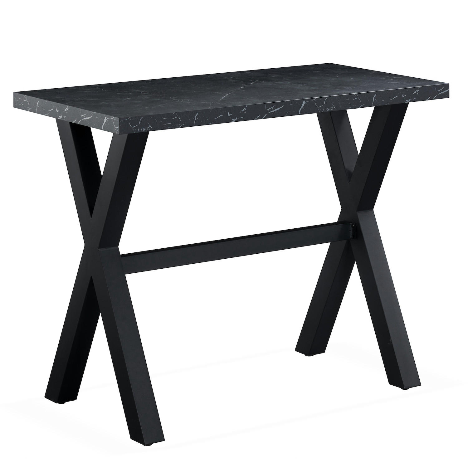 BARTISCH ARNE 120/60/105 cm - Anthrazit/Schwarz, Holzwerkstoff/Metall (60/120/105cm) - DUBI Möbel