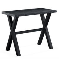 BARTISCH ARNE 120/60/105 cm - Anthrazit/Schwarz, Holzwerkstoff/Metall (60/120/105cm) - DUBI Möbel
