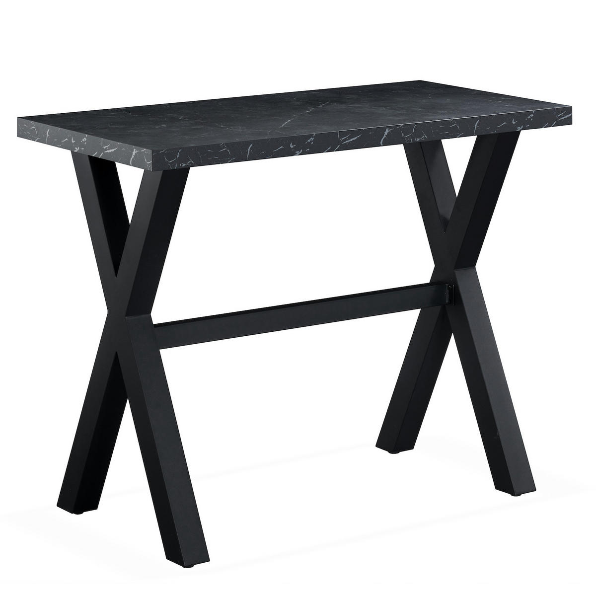BARTISCH ARNE 120/60/105 cm - Anthrazit/Schwarz, Holzwerkstoff/Metall (60/120/105cm) - DUBI Möbel