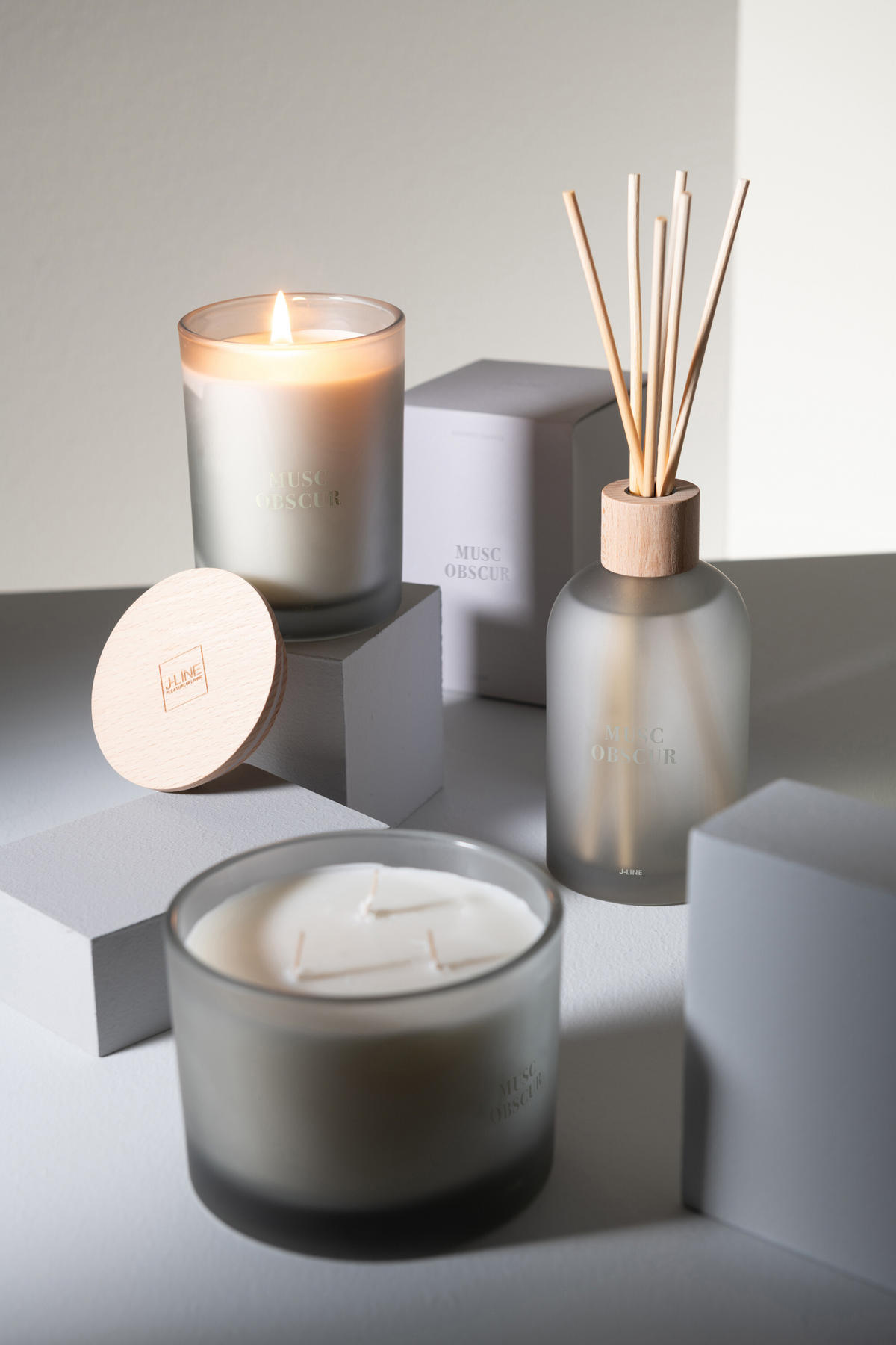 DUFTSPENDER HAUSPARFUM ACCORDS ESSENTIELS - Blau - 250 ml - Blau, Paraffin (7.5/27.5/7.5cm) - J-Line