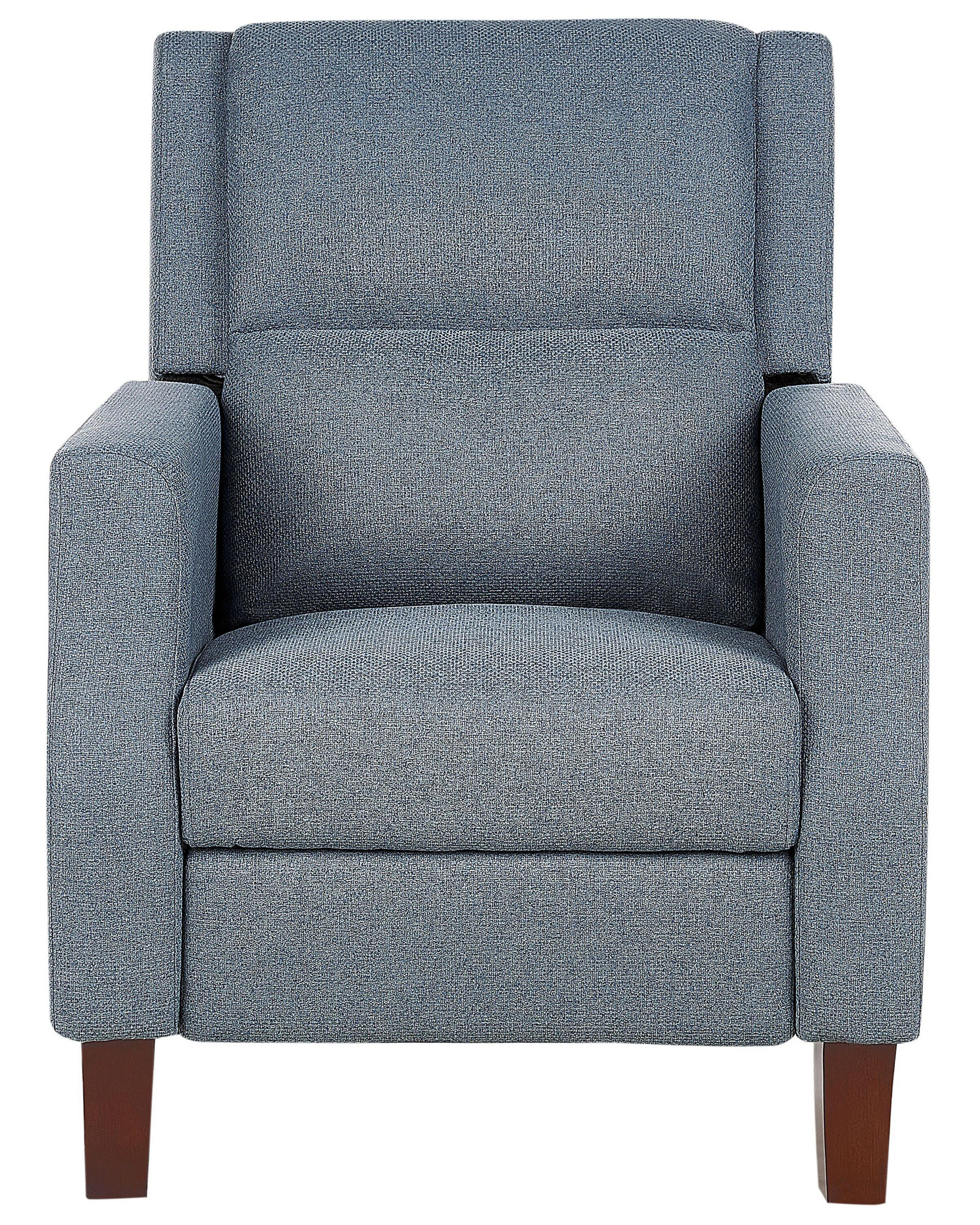 SESSEL dunkelblau verstellbar Egersund - Dunkelblau, Textil (75/97/92cm) - Beliani