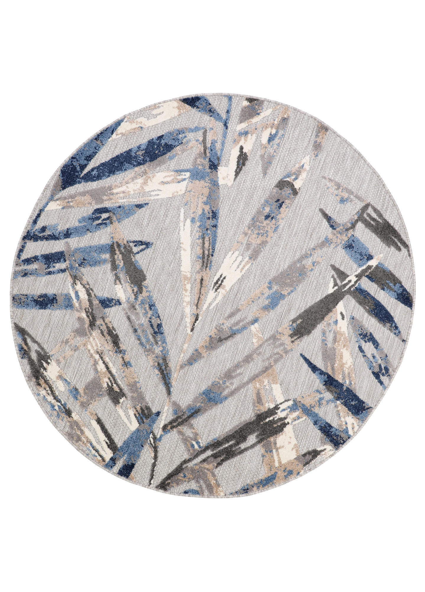TEPPICH PATIO rund Blaugrau 240/240 cm - Blaugrau, Textil (240/240cm) - Tapiso