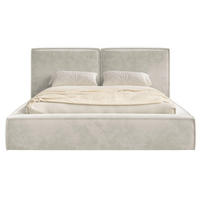 POLSTERBETT Tilves Greige 180x200 cm - Taupe/Schwarz, Kunststoff/Textil (180/200cm) - Selsey