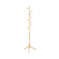 GARDEROBENSTÄNDER - Eukalyptusholzfarben, Holzwerkstoff (47/175/47cm) - Hansiro