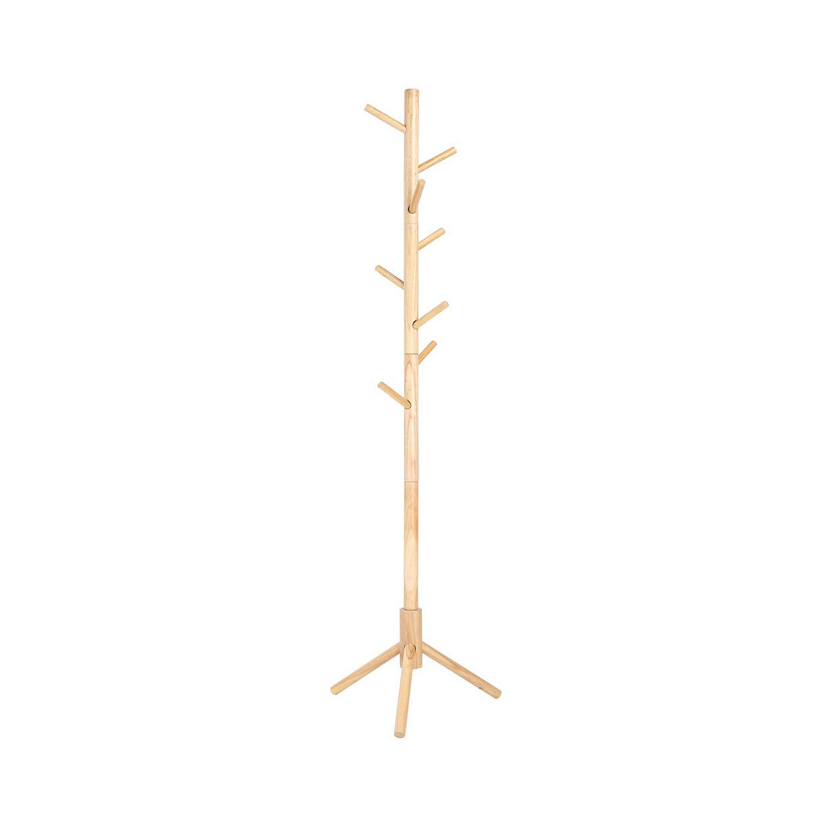 GARDEROBENSTÄNDER - Eukalyptusholzfarben, Holzwerkstoff (47/175/47cm) - Hansiro
