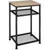 BEISTELLTISCH York,45,5 x 36 x 75,5 cm,Industrial Holz hell, Eiche Sonoma - Naturfarben, Holz (36/45.5/75.5cm) - tectake