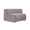 SOFAELEMENT Samt Stoff Violett - Lila/Flieder, Kunststoff/Textil (147/70/89cm) - Makamii