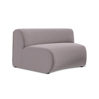SOFAELEMENT Samt Stoff Violett - Lila/Flieder, Kunststoff/Textil (147/70/89cm) - Makamii