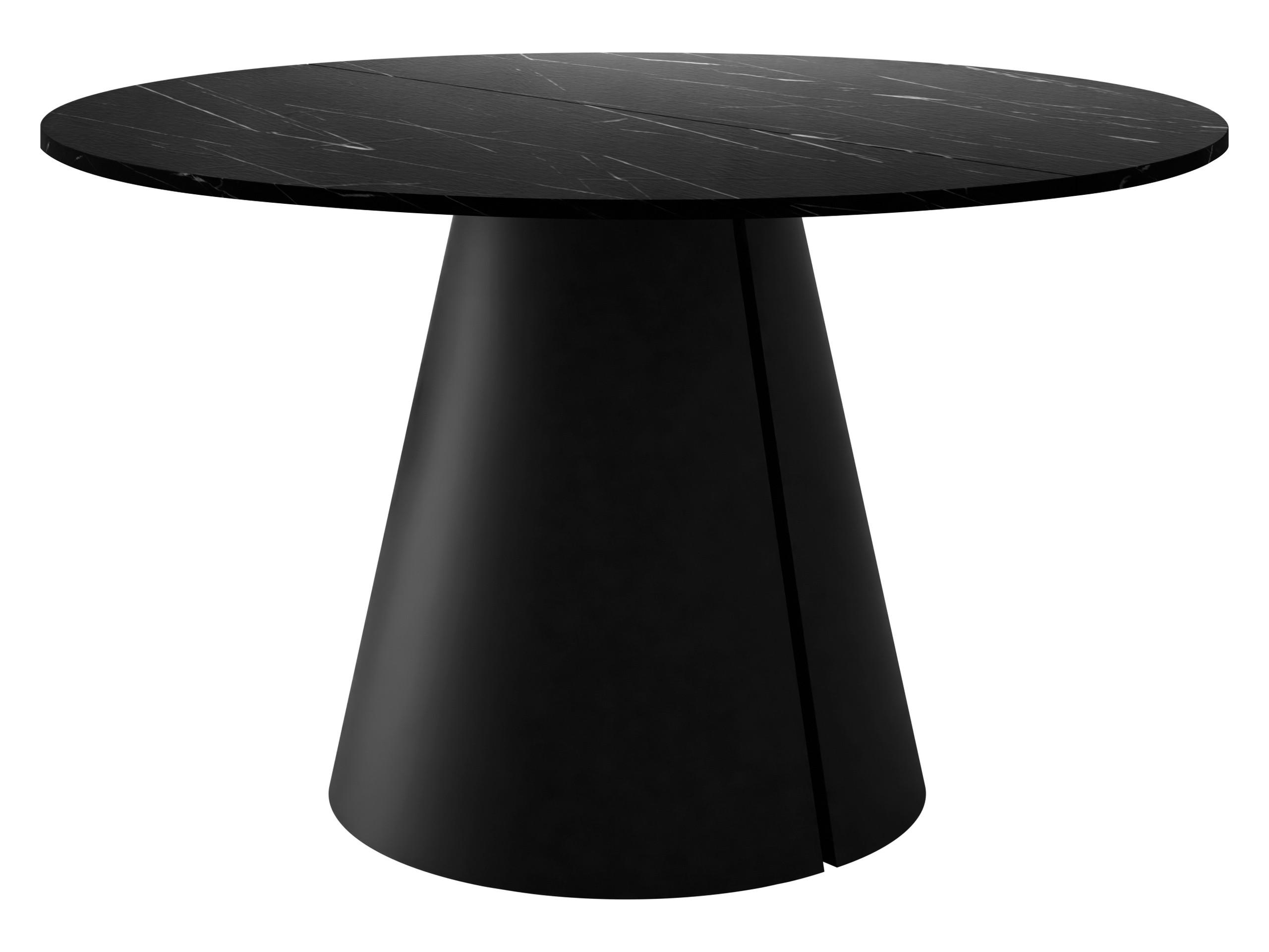 Mirjan24 Esstisch Schwarz, Schwarz 100x76x100 cm