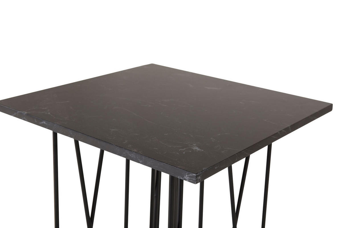 COUCHTISCH 40x40 cm - Schwarz, Holzwerkstoff (40/40/65cm) - ebuy24