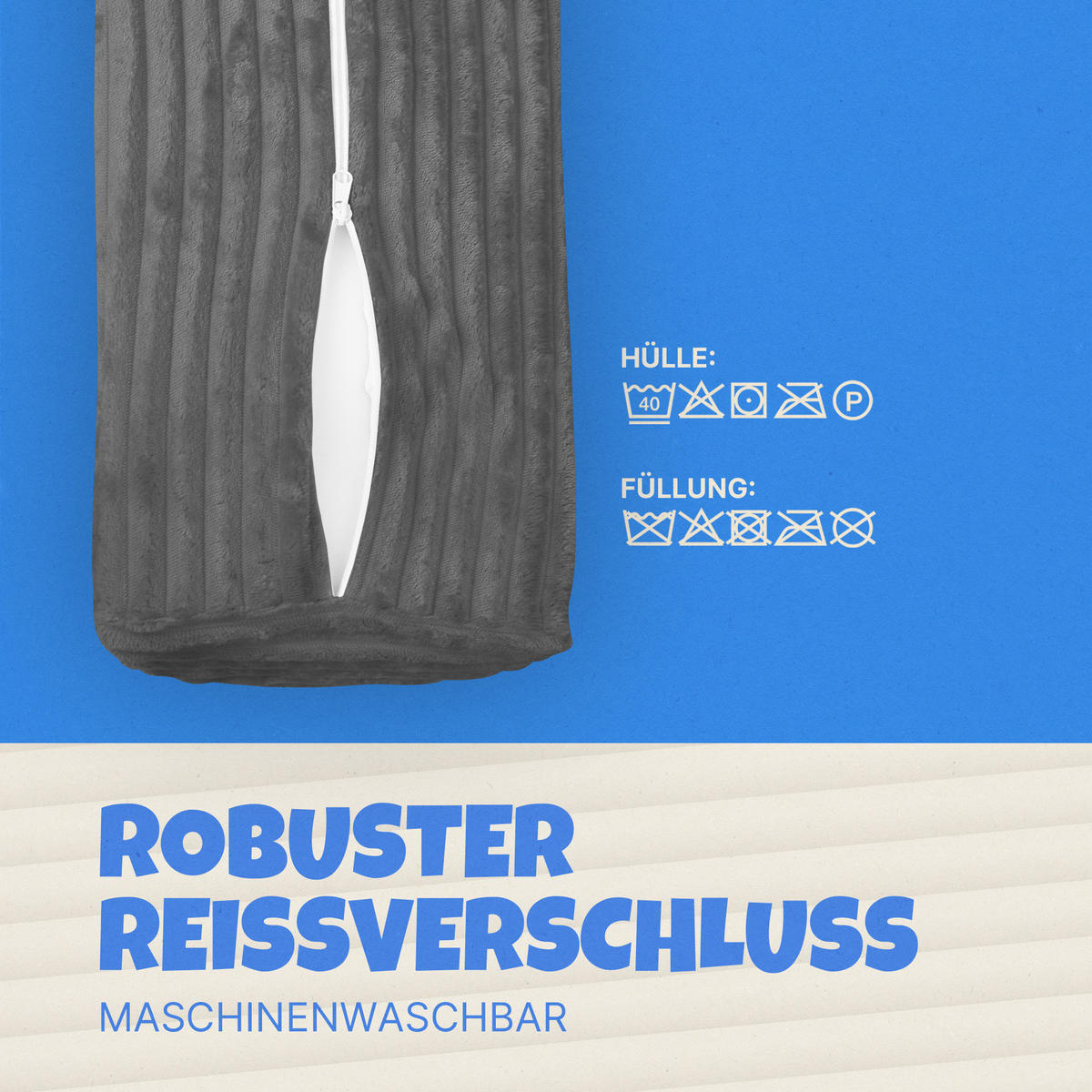 KINDERSOFA modulares Cord Spielsofa 11-teilig Anthrazit - Anthrazit, Textil (72/50/144cm) - Bestlivings