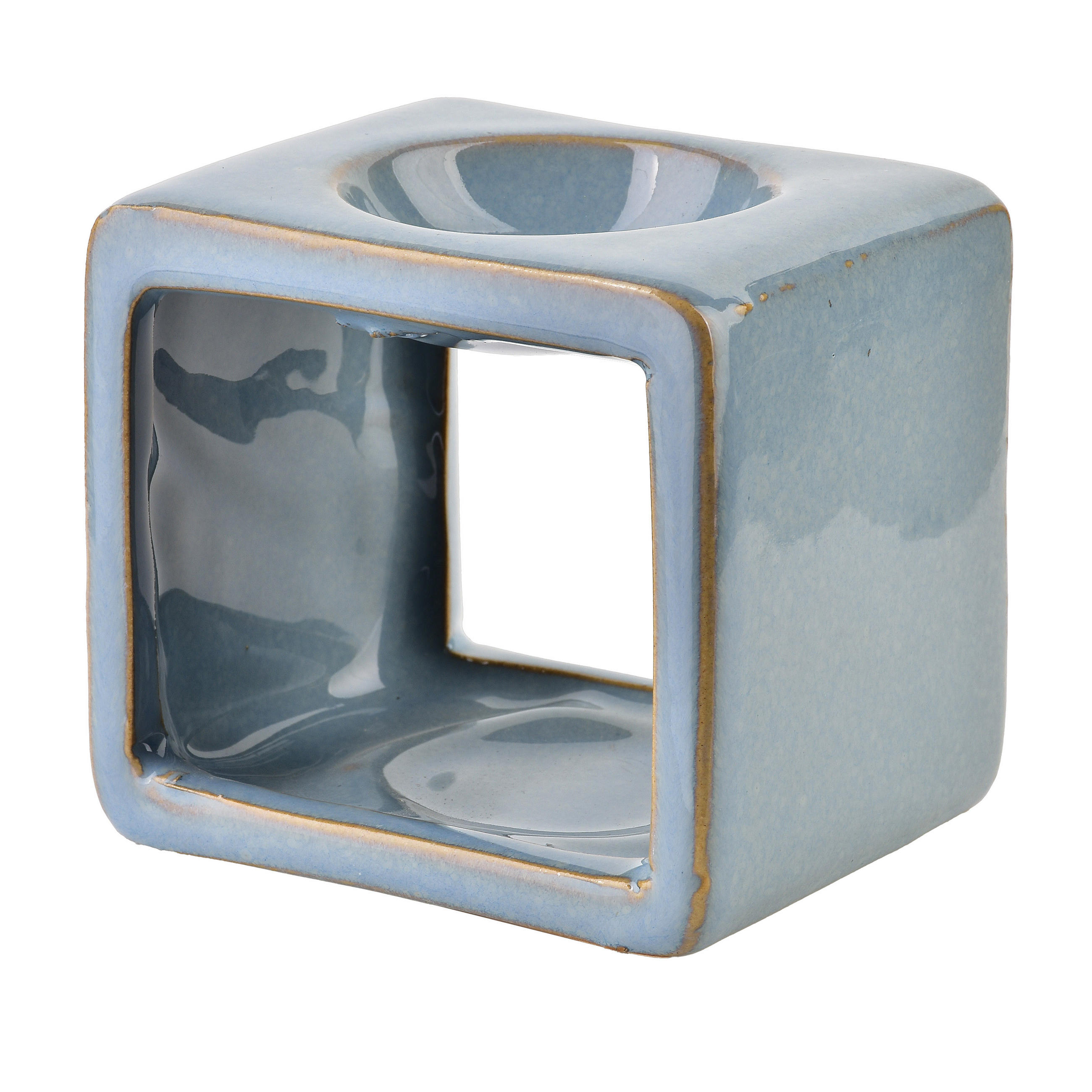 DUFTLAMPE Basic Blau 9.5/7.5/8.5 cm Keramik - Hellblau, Keramik (8.5cm) - Mondex