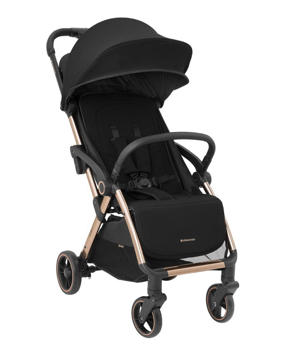 BUGGY Eden bis 22 kg schwarz Federung Regenschutz zusammenklappbar - Schwarz, Metall (62/47/100cm) - Kikka boo
