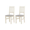 STUHL Bos 4 (2er Set) - Grau/Cappuccino, Holz (43/94/40cm) - Leaf Design