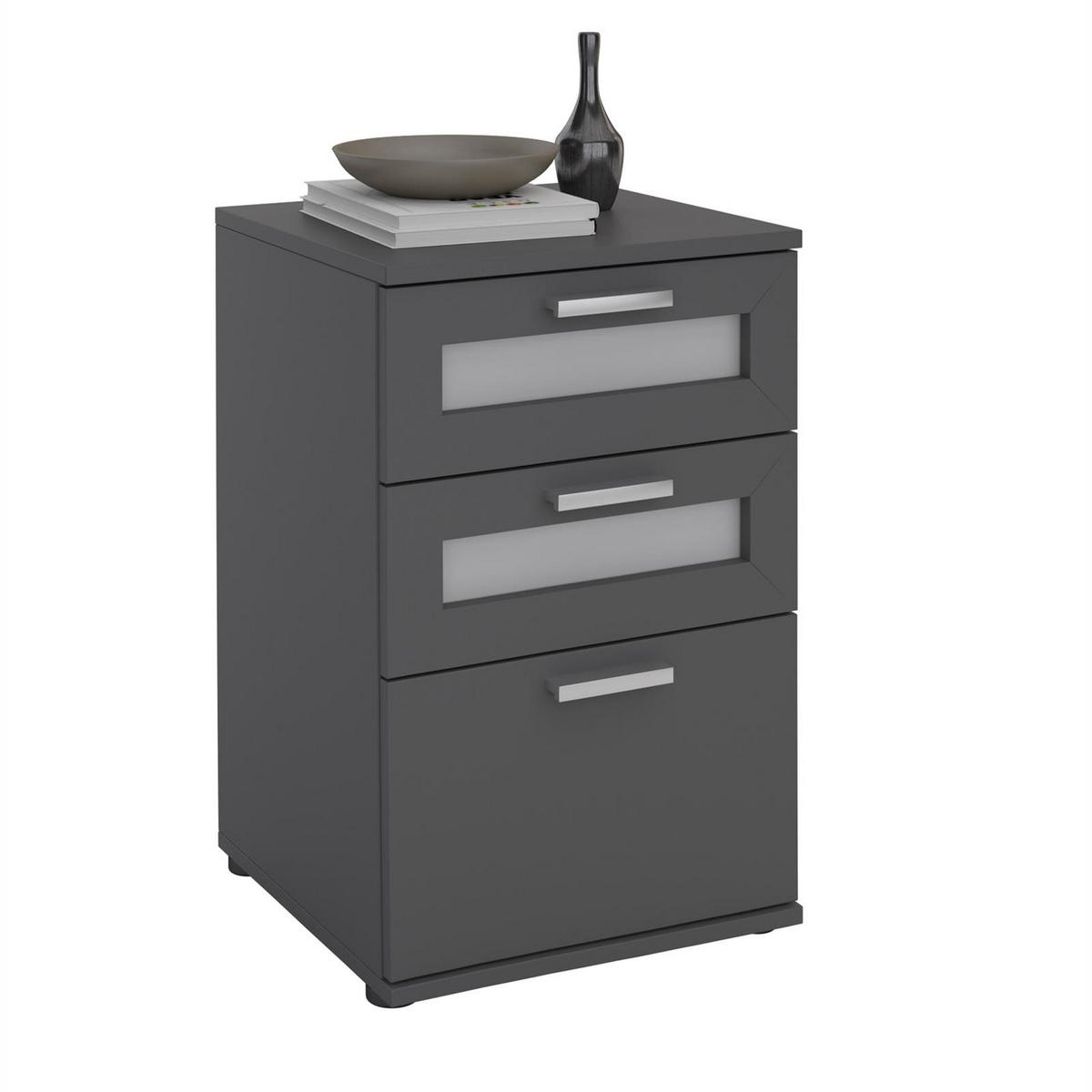 NACHTTISCH MARIKE - Grau, Holzwerkstoff (40/63/38cm) - CARO-Möbel
