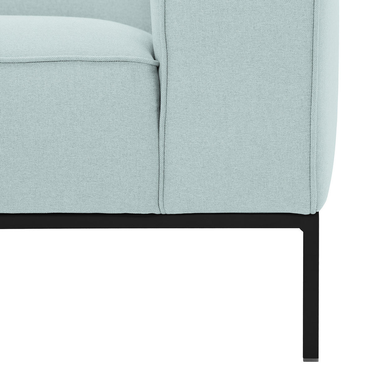 3-SITZER SOFA - Webstoff - Mintgrün, Textil (205/77/93cm) - home24