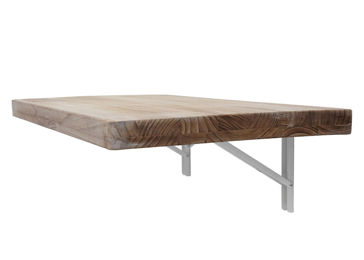 WANDTISCH KLAPPBAR rechteckig Braun, Beige - Beige/Braun, Holz (120/20/60cm) - MCW