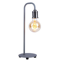LED TISCHLEUCHTE Florida Grau Nickel matt - Grau, Metall (16.4/15/43.8cm) - Globo Lighting