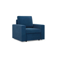 LOUNGESESSEL NEO, Cord - Dunkelblau - Blau, Textil (83/85/92cm) - Mebligo