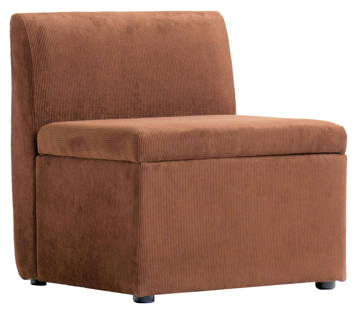 SOFA Samt Terracotta - Terra cotta, Textil (60/68/60cm) - Nordlys