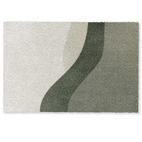 FUSSMATTE Japandi - Grün - Abstrakt - Modern Schmutzfänger 60x40 cm - Olivgrün, Kunststoff (60/0.4cm) - MuchoWow
