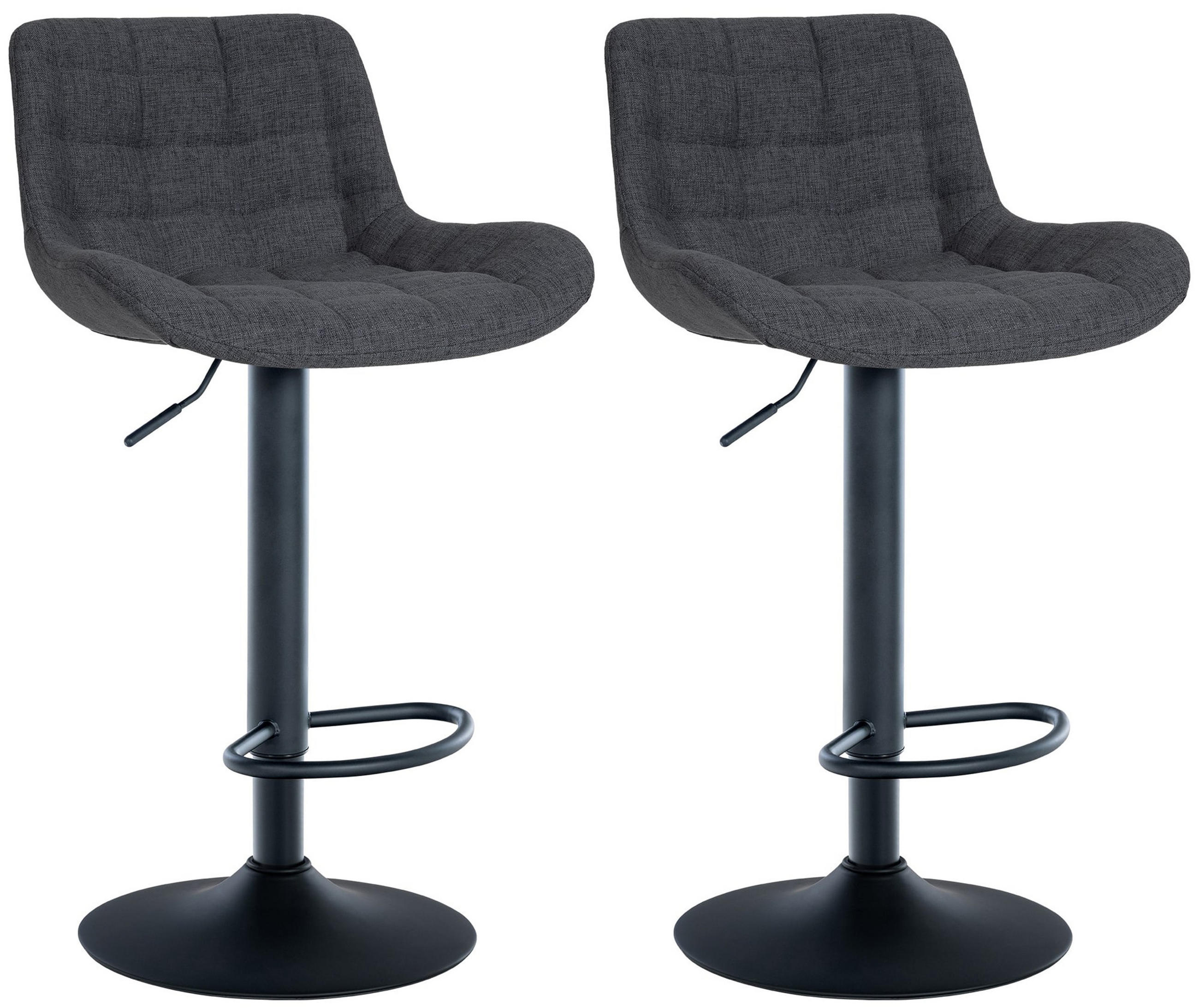 TPFLiving Barhocker Schwarz 48x105x54 cm