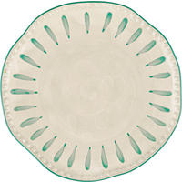 DESSERTTELLER Domitilla Aqua Grün - Multicolor, Keramik (20cm) - Rose & Tulipani