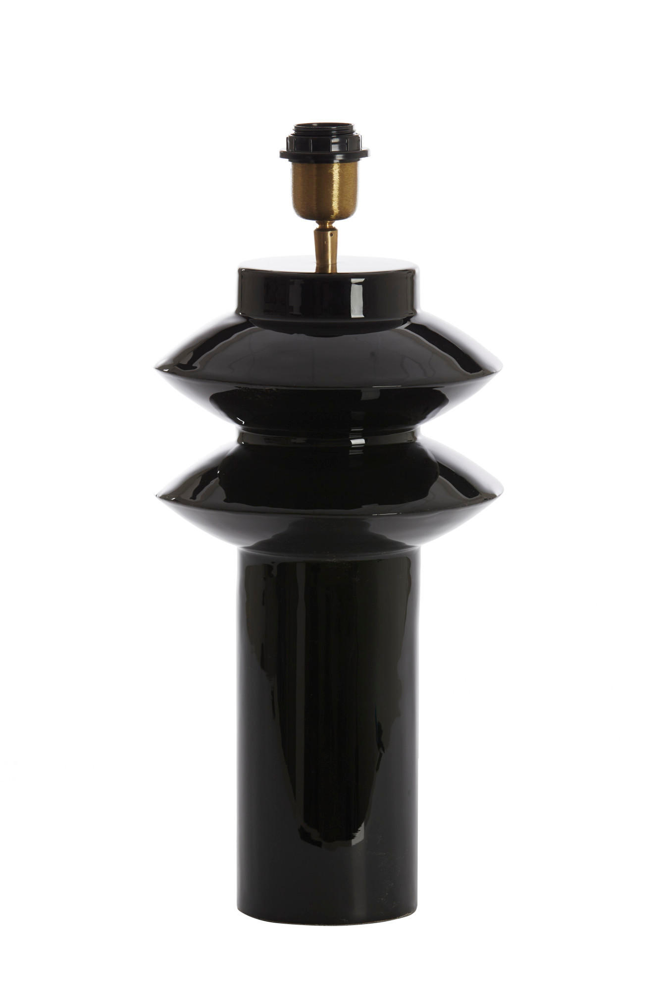 LAMPENFUSS Petch Schwarz Ø22/40 cm - Schwarz, Metall (22/22/40cm) - Light & Living