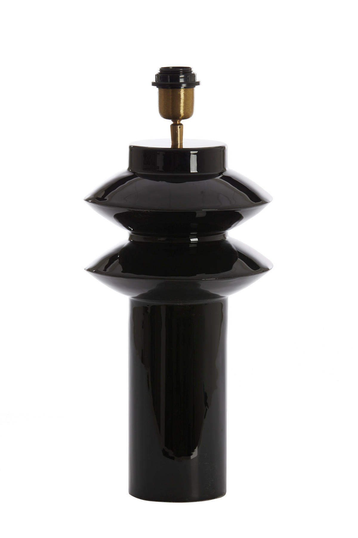 LAMPENFUSS Petch Schwarz Ø22/40 cm - Schwarz, Metall (22/22/40cm) - Light & Living