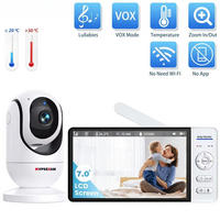 BABYPHONE 7-Zoll Video Monitor, Weiß, ohne Speicherkarte - Weiß, Kunststoff - Kaket