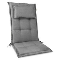 HOCHLEHNERAUFLAGE HighLux HL 120/52/7cm Hellgrau - Hellgrau, Textil (50/7/120cm) - Beautissu 