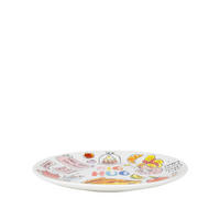 KUCHENTELLER Dicke Umarmung in Bunt - 18cm - Multicolor, Keramik (18/18/2cm) - Blond Amsterdam