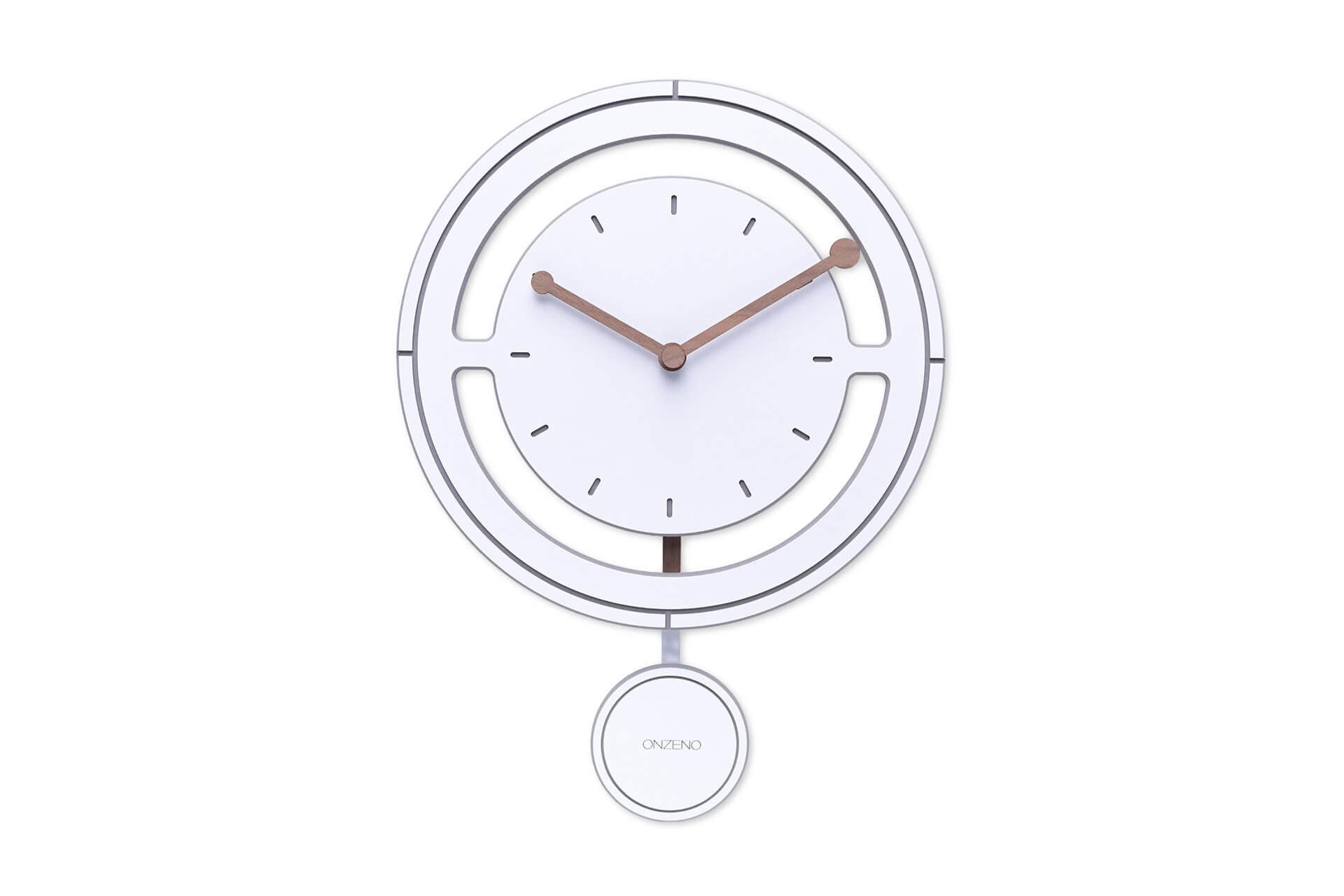 WANDUHR Design Weiß 29/29 cm - Weiß, Holzwerkstoff (0.36/29/1cm) - ONZENO