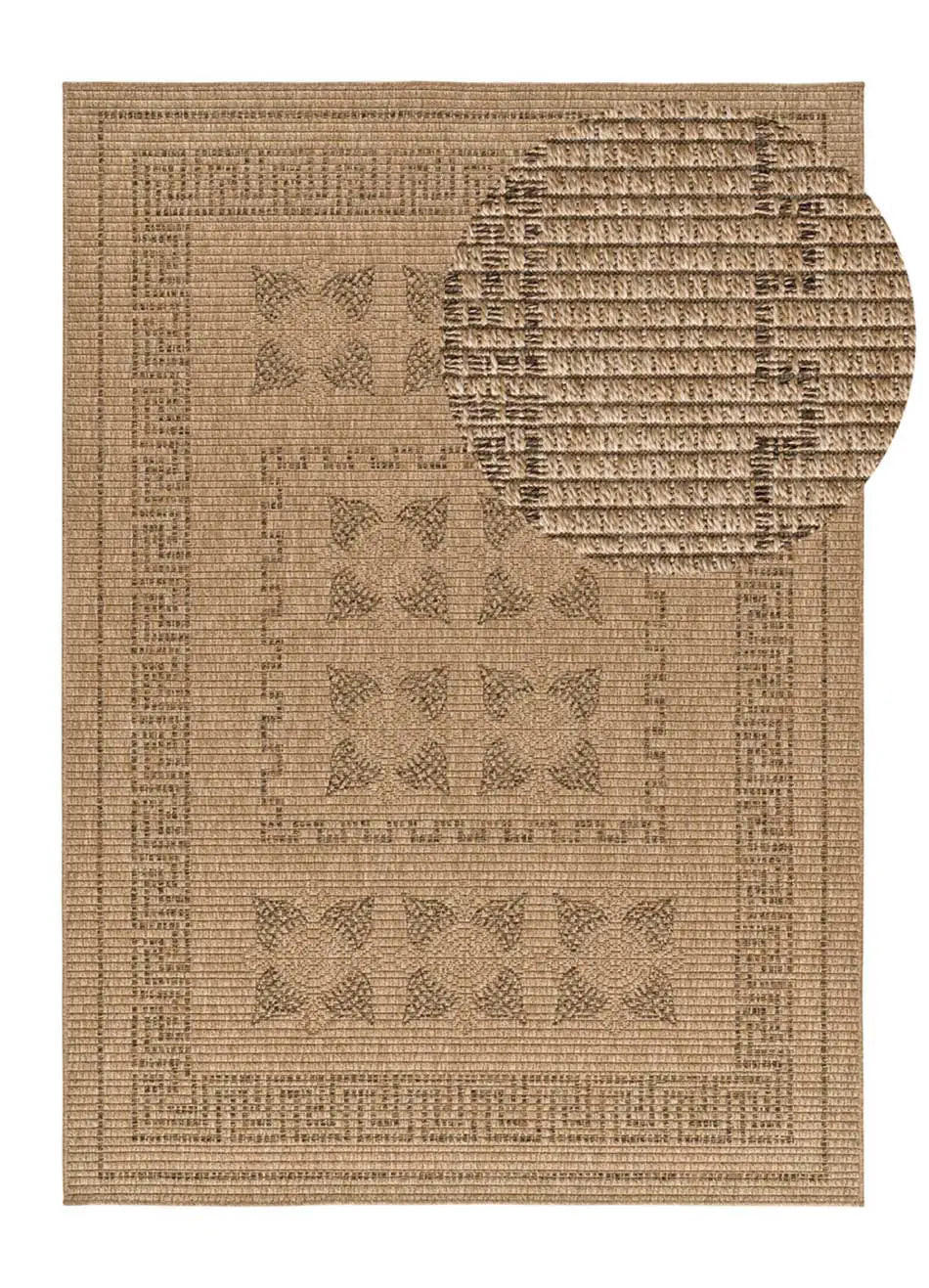 Atticgo Outdoorteppich Braun 160x230 cm