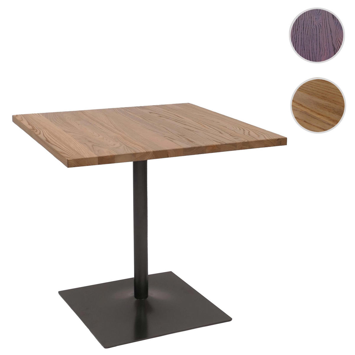 BISTROTISCH eckig Braun - Braun, Holz (80/80/75cm) - MCW