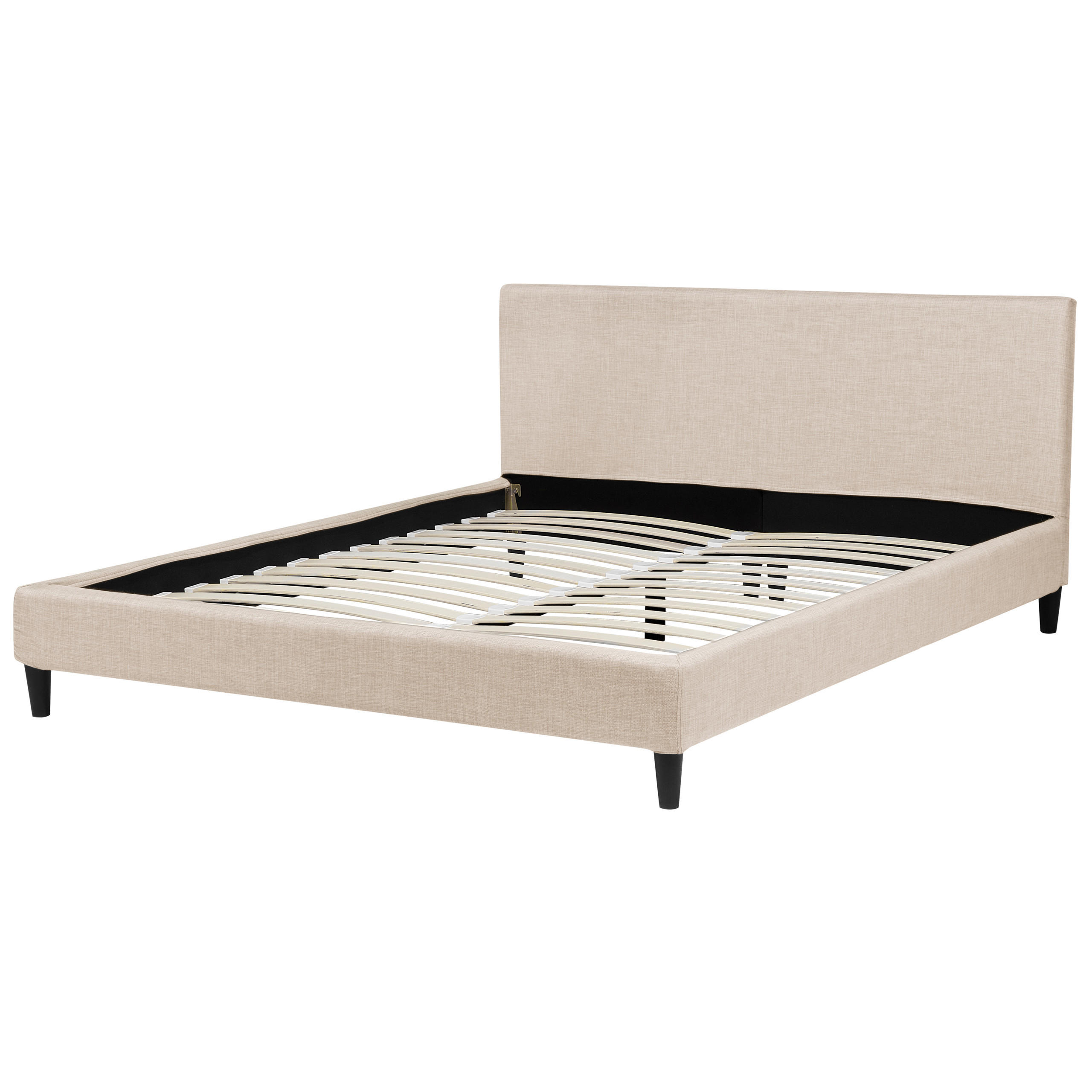 Beliani Polsterbett Beige 160x200 cm