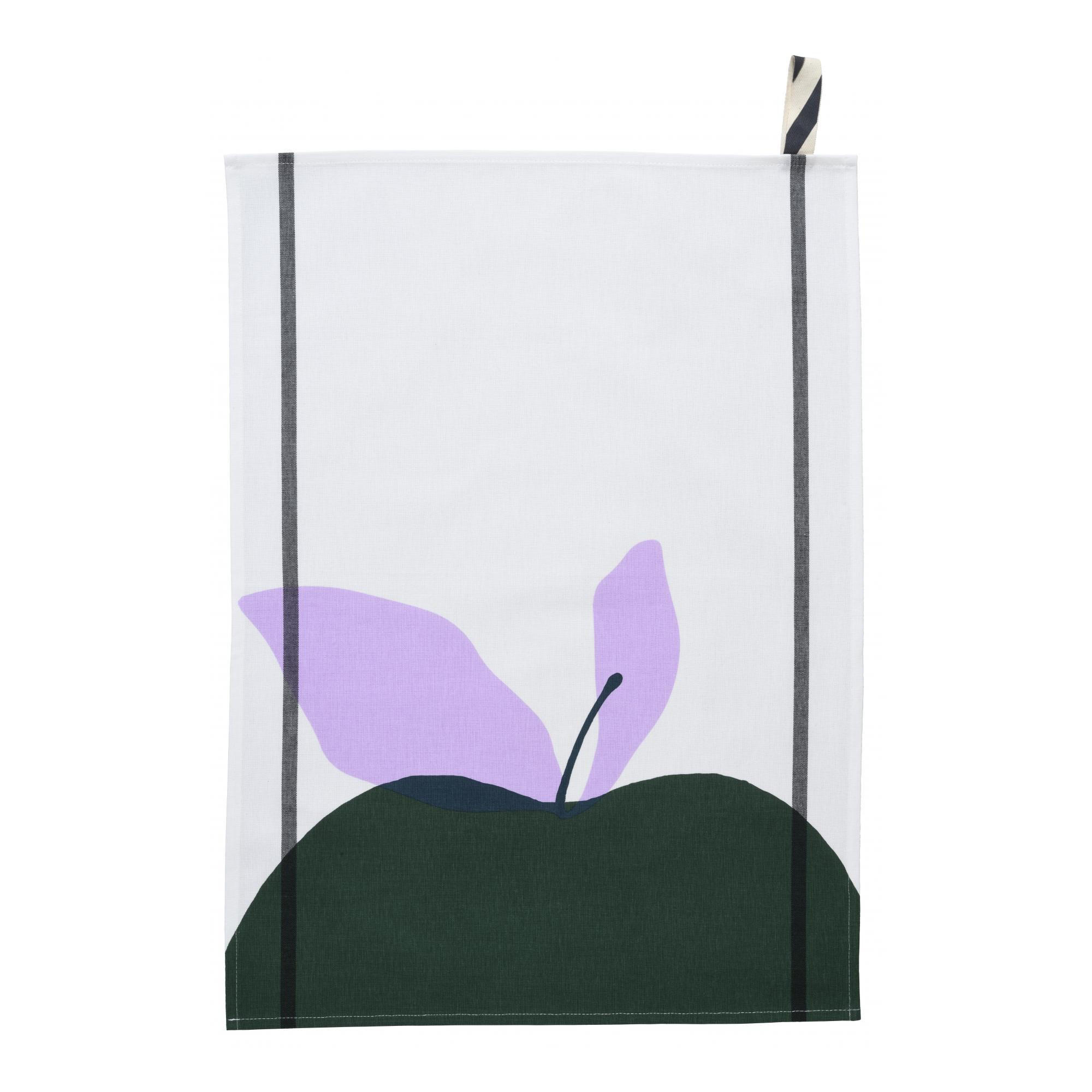 KÜCHENTUCH Pomme weiß/granny 50 x 70 cm - Weiß, Textil (50/70cm)