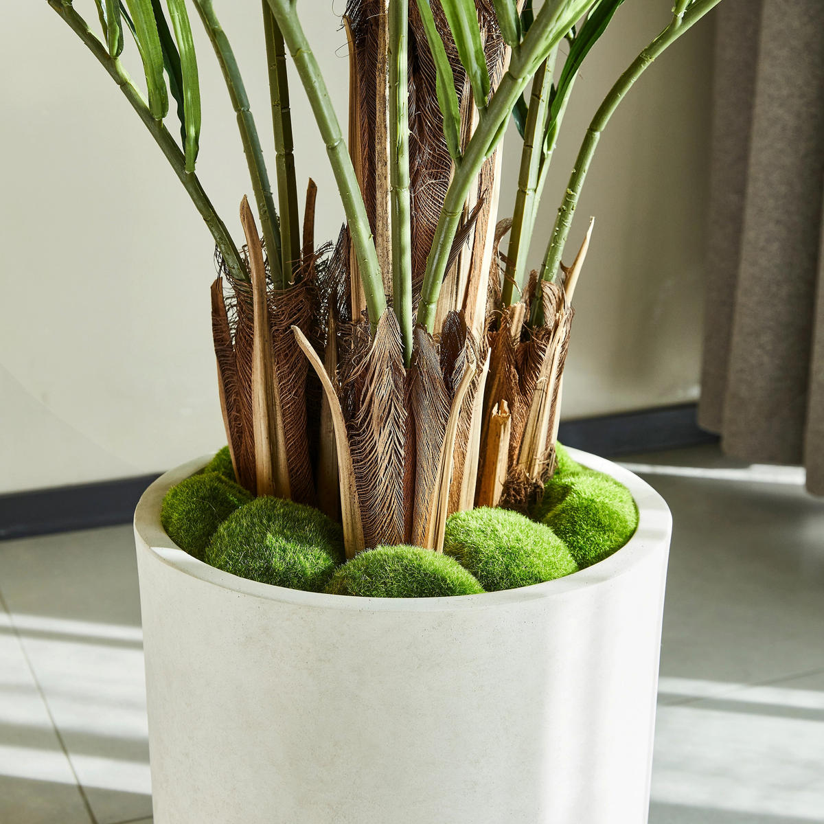 KUNSTBAUM Künstliche Kentia-Palme – Caliora 140 cm - Grün, Kunststoff (140cm) - aplanta