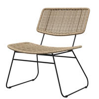 GARTENSESSEL Sprinkle aus Kunstrattan - Hellbraun, Kunststoff/Metall (62.5/68/67cm) - Selsey