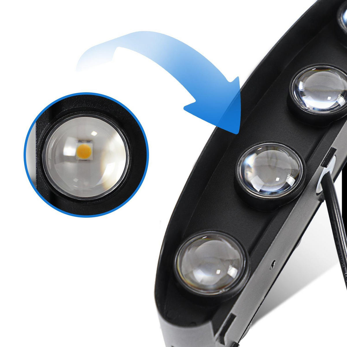 LED WANDLEUCHTE Herz 2er-Set - Schwarz, Metall (5/8/22cm) - Nettlife