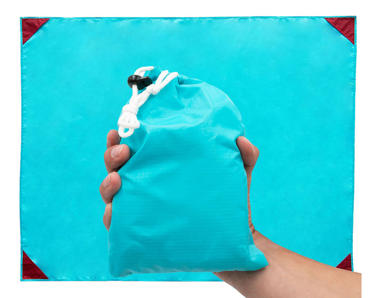 PICKNICKDECKE, 100% Polyester - Türkis, Textil (135/165cm) - Zollner